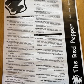 The Red Pepper Deli - Menu - Delis Near Me - LaGrange, Kentucky