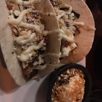 Sol - Chorizo tacos with a side of off the cob Mexican street corn - Latin American Near Me - Willoughby, Ohio