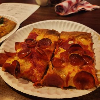 Good Pie - Pepperoni, Grandma-style - Pizza Near Me - Las Vegas, Nevada Good Pie - Pepperoni, Grandma-style - Pizza Near Me - Las Vegas, Nevada
