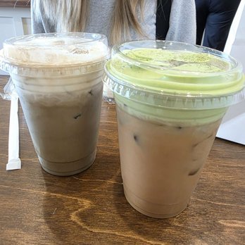 Wa-Iro - Hohicha Cloud Latte and a Matcha Cold Brew - Bakeries Near Me - Pasadena, California