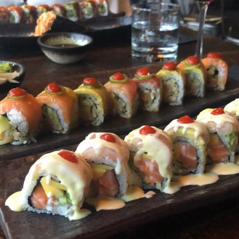 Fúdo - Devil roll (back) and over the rainbow (front) - Asian Fusion Near Me - Chamblee, Georgia Fúdo - Devil roll (back) and over the rainbow (front) - Asian Fusion Near Me - Chamblee, Georgia
