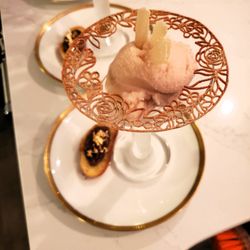 Crave Culinary Arts - Pear & Riesling Sorbet with Cinnamon Tuile