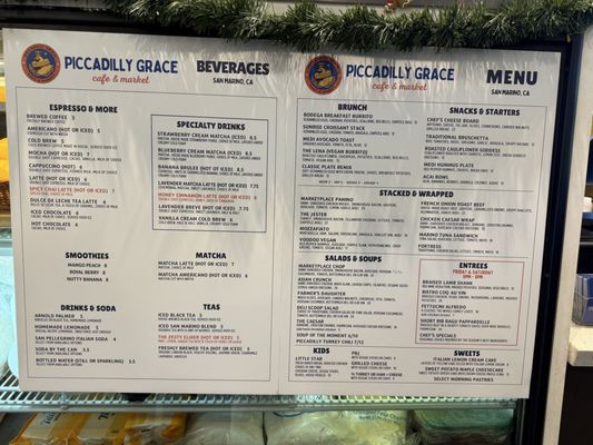 Menu photo 4 Piccadilly Grace San Marino, CA