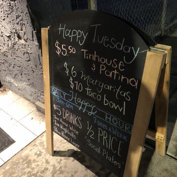 District Taphouse - Sandwich board outside~ (January 2022) - Poutineries Near Me - New Westminster, British Columbia