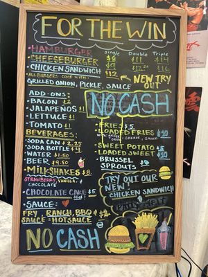 Menu photo 7 For The Win Los Angeles, CA