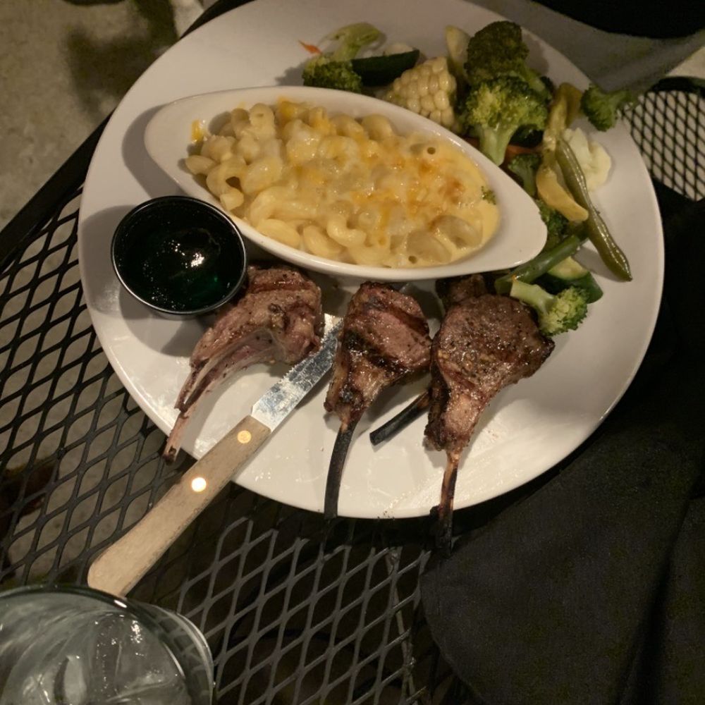 RB's Steakhouse - Lamb with side of Mac n cheese - Steakhouses Near Me - Lake Arrowhead, California RB's Steakhouse - Lamb with side of Mac n cheese - Steakhouses Near Me - Lake Arrowhead, California