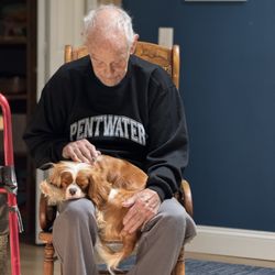 Commonwealth Senior Living at East Paris - 97 year old Ralph after a week of getting adequate grooming and care