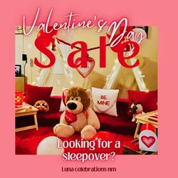 Luna Celebrations NM - Book your kids Valentine's Sleepover today
