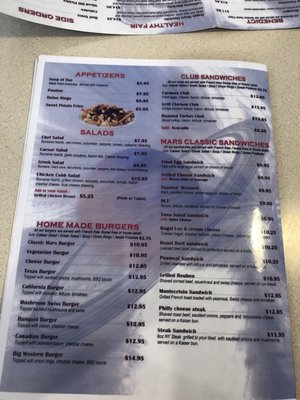 Menu photo 4 Mars Uptown Toronto, ON