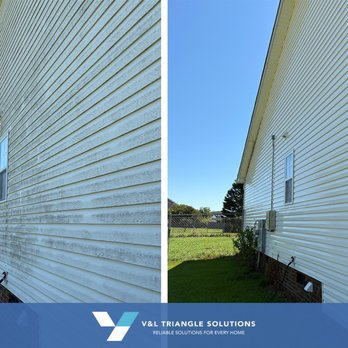 V&L Triangle Solutions - Professional soft wash that safely removed algae, mold, mildew, and dirt from vinyl siding. - Pressure Washers Near Me V&L Triangle Solutions - Professional soft wash that safely removed algae, mold, mildew, and dirt from vinyl siding. - Pressure Washers Near Me