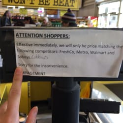Peter's No Frills - Attention price matchers!
