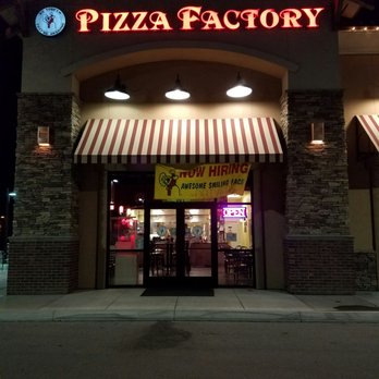 Pizza Factory - Storefront at night - Pizza Near Me - Sparks, Nevada