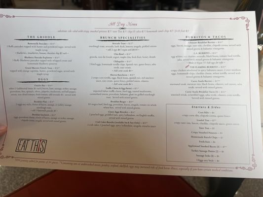 Menu photo 1 Eat This Cafe Los Angeles, CA Menu photo 1 Eat This Cafe Los Angeles, CA