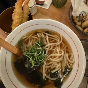 Somenya - Soba restaurant - Shrimp Tempura Udon ($20) - Japanese Near Me - Boston, Massachusetts Somenya - Soba restaurant - Shrimp Tempura Udon ($20) - Japanese Near Me - Boston, Massachusetts