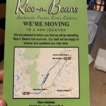 Rice and Beans - They are moving and will be open on 2/20/19 at the new location. - Puerto Rican Near Me - Wesley Chapel, Florida