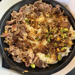 Wagyu Sizzling Plate (after being mixed) - $20.99 Wagyu Sizzling Plate (after being mixed) - $20.99