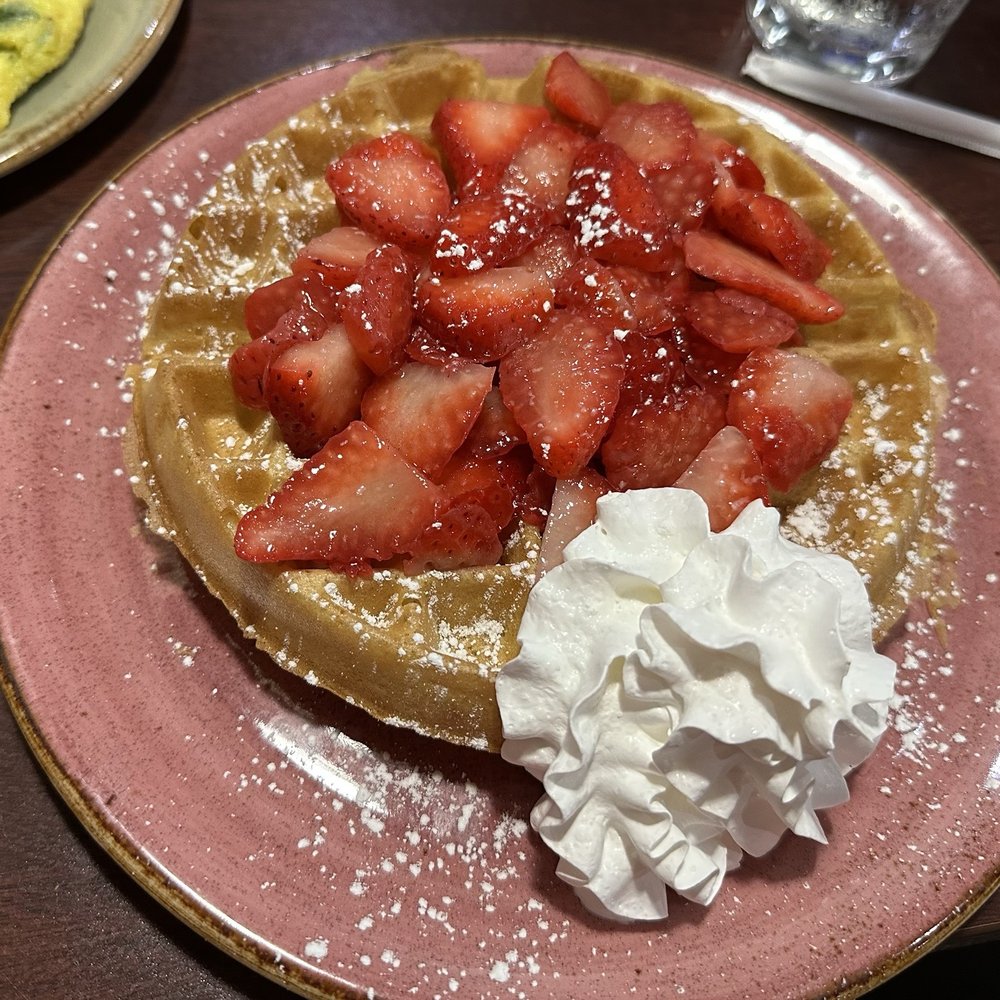 Brunch Cafe - Fresh Strawberry Waffle - American Near Me - Livonia, Michigan Brunch Cafe - Fresh Strawberry Waffle - American Near Me - Livonia, Michigan