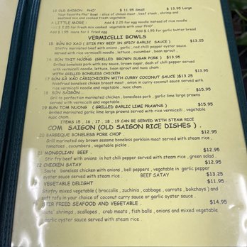 Old Saigon Pho Restaurant - Menu - Vietnamese Near Me - Tukwila, Washington