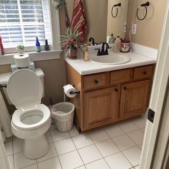 Bright Haven Cleaning - A significantly brighter room after thoroughly cleaning the floor tile grout! Standard with your Deep Clean service. - Home Cleaning Near Me