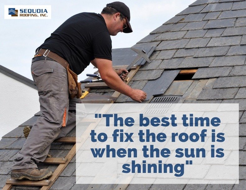 Slide of Sequoia Roofing