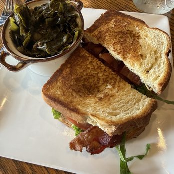Wayfarer Appalachia - BLT on sour dough with a side of braised collards. - Coffee & Tea Near Me - Tazewell, Virginia Wayfarer Appalachia - BLT on sour dough with a side of braised collards. - Coffee & Tea Near Me - Tazewell, Virginia