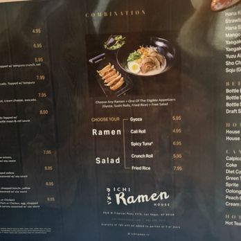 Ichi Ramen House - 03/23/2026 menu - Ramen Near Me - Las Vegas, Nevada Ichi Ramen House - 03/23/2026 menu - Ramen Near Me - Las Vegas, Nevada