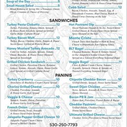 Lunch menu Lunch menu