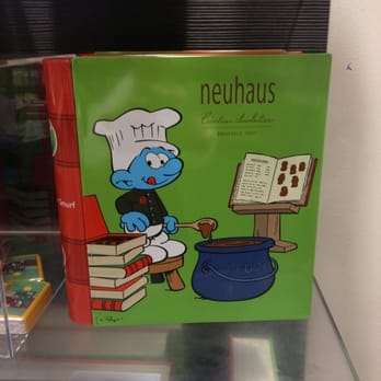 Neuhaus - Smurf book of chocolate smurfs! - Chocolatiers & Shops Near Me - Brussels, BRU
