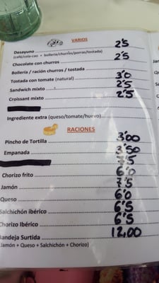 Menu photo 4 Duque de Alba Madrid, M