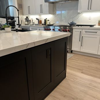 ABG Construction - Black wood island with storage throughout. - General Contractors Near Me - Anaheim, California ABG Construction - Black wood island with storage throughout. - General Contractors Near Me - Anaheim, California
