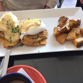 Hobnob - Eggs Benedict on crab cakes. Brilliant! - Sandwiches Near Me - Richmond, Virginia Hobnob - Eggs Benedict on crab cakes. Brilliant! - Sandwiches Near Me - Richmond, Virginia