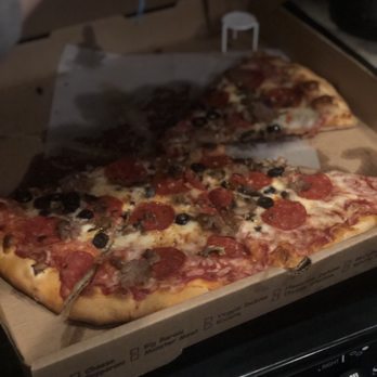 Baroni's Pizza - Pep, sausage, mushroom, olives, fresh garlic. - Pizza Near Me - Charleston, South Carolina