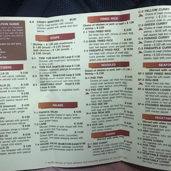 Thai Chefs - Menu - Thai Near Me - Houston, Texas