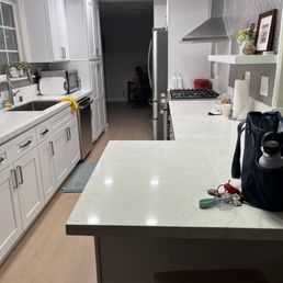 After: Kitchen made over from water damage