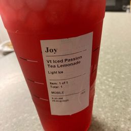 Iced passion tea lemonade Iced passion tea lemonade
