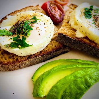 Zinc Cafe & Bar - Poached Eggs on Toast - New American Near Me - Laguna Beach, California Zinc Cafe & Bar - Poached Eggs on Toast - New American Near Me - Laguna Beach, California