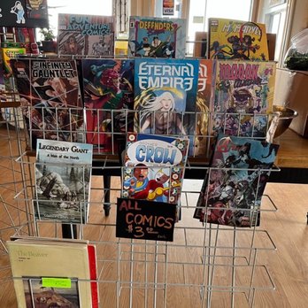 Hampton Station Cafe - Coloring books and comics to keep the kiddos busy on a long drive - Burgers Near Me - Brothers, Oregon