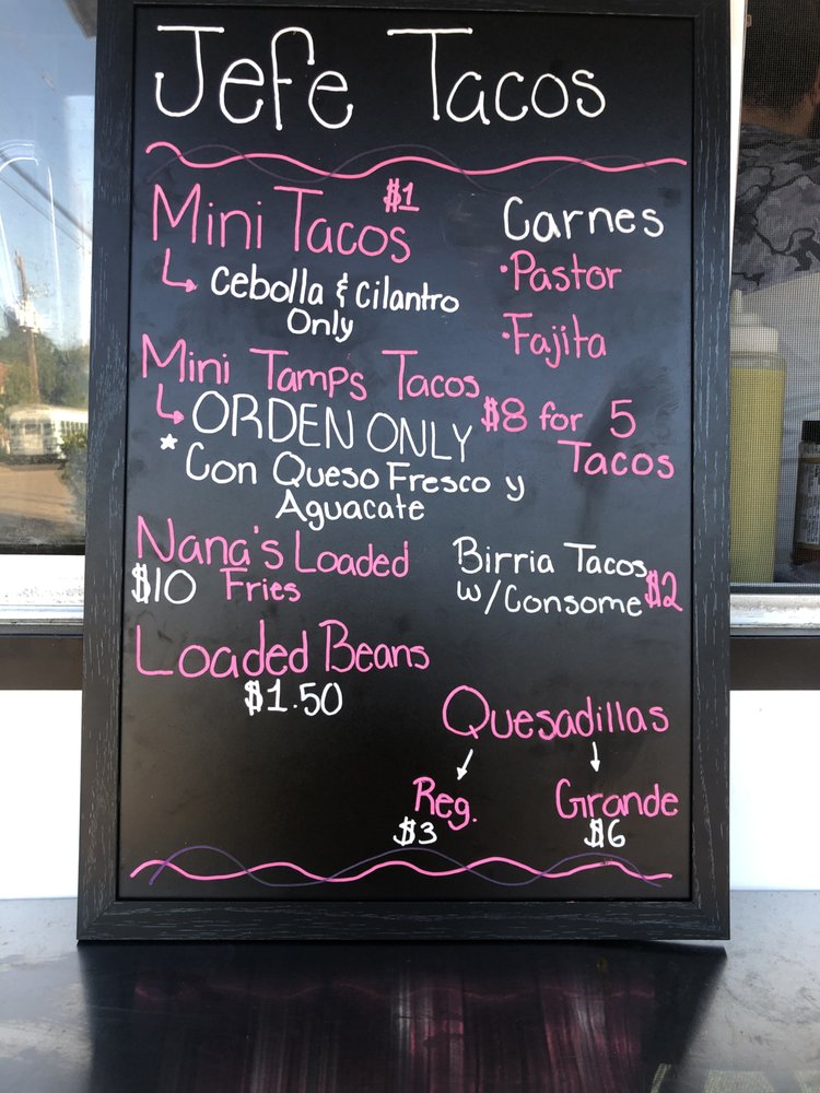 EL JEFE TACOS 101 N Milby St, Houston, Texas Food Stands