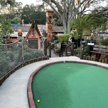 Pirate's Cove - Hole 18 of Blackbeard - Mini Golf Near Me - Orlando, Florida