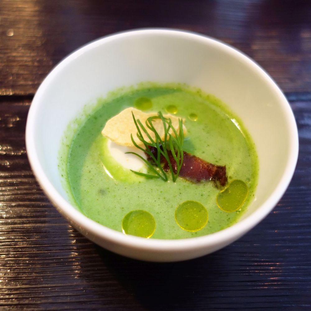 Bidlabu - Bidlabu 05/27/19: Watercress Soup, Parmesan, Lardon, Crème Fraiche - Bistros Near Me - Frankfurt, HE Bidlabu - Bidlabu 05/27/19: Watercress Soup, Parmesan, Lardon, Crème Fraiche - Bistros Near Me - Frankfurt, HE