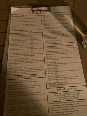 Menu photo 2 1912 Ocean Bar and Rooftop Ponte Vedra Beach, FL Menu photo 2 1912 Ocean Bar and Rooftop Ponte Vedra Beach, FL