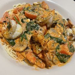 Milano's Italian Restaurant - Angel hair pasta with shrimp