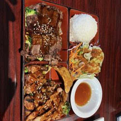 Chicken & Beef Teriyaki Bento Box