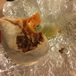 Al pastor burrito + salsa verde