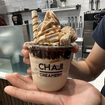 Chaji Creamery - Brown Sugar Milk Tea Sundae - Ice Cream & Frozen Yogurt Near Me - Quincy, Massachusetts Chaji Creamery - Brown Sugar Milk Tea Sundae - Ice Cream & Frozen Yogurt Near Me - Quincy, Massachusetts