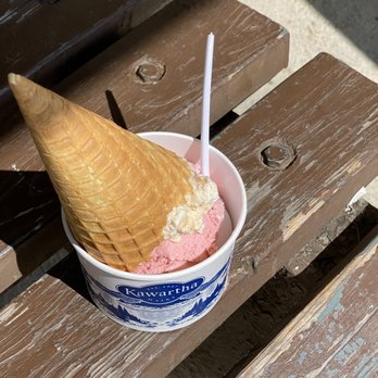 The Kawartha Dairy Company - an ice cream cone in a cup - Ice Cream & Frozen Yogurt Near Me - Bancroft, Ontario The Kawartha Dairy Company - an ice cream cone in a cup - Ice Cream & Frozen Yogurt Near Me - Bancroft, Ontario