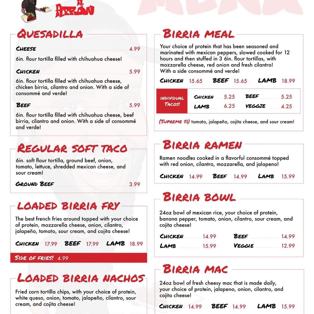 Menu Menu