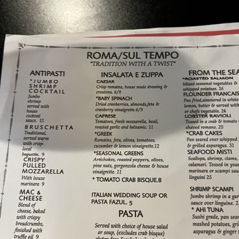 Sul Tempo - Menu - Lounges Near Me - Dover, Delaware Sul Tempo - Menu - Lounges Near Me - Dover, Delaware