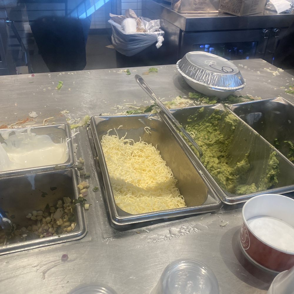 Chipotle Mexican Grill - Toppings bar end of line - Mexican Near Me - Newark, Delaware Chipotle Mexican Grill - Toppings bar end of line - Mexican Near Me - Newark, Delaware
