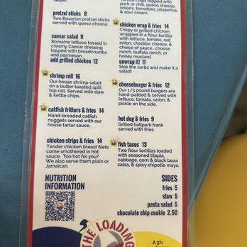 The Loading Dock Bar & Grill - Food menu - American Near Me - Grafton, Illinois